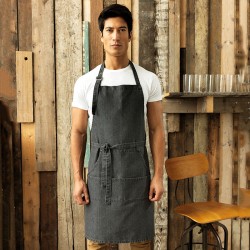 Plain Jeans stitch bib apron Premier 265 GSM